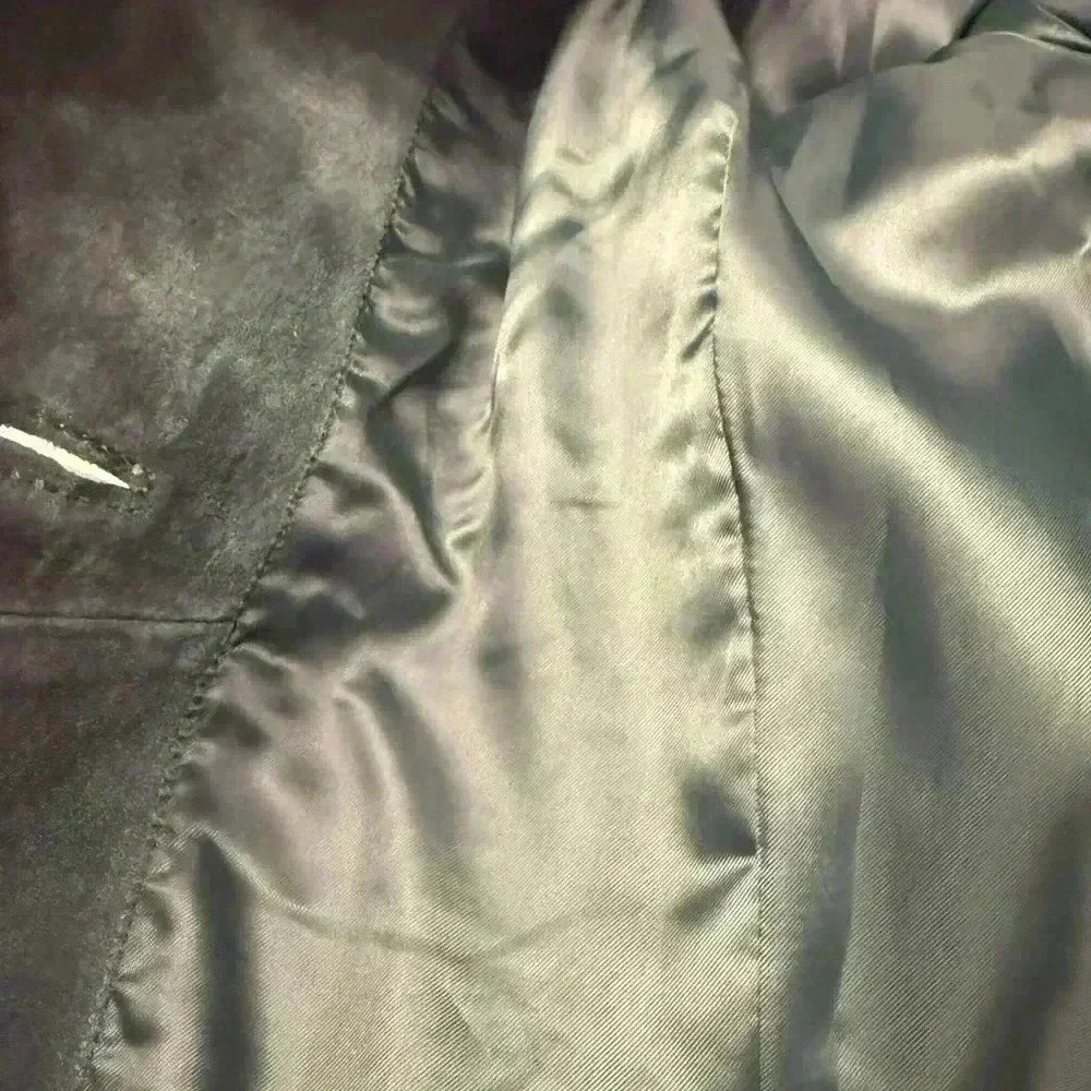 Women’s Sienna 100% Leather Blazer with lining in green size 8 EUC - Picture 9 of 9
